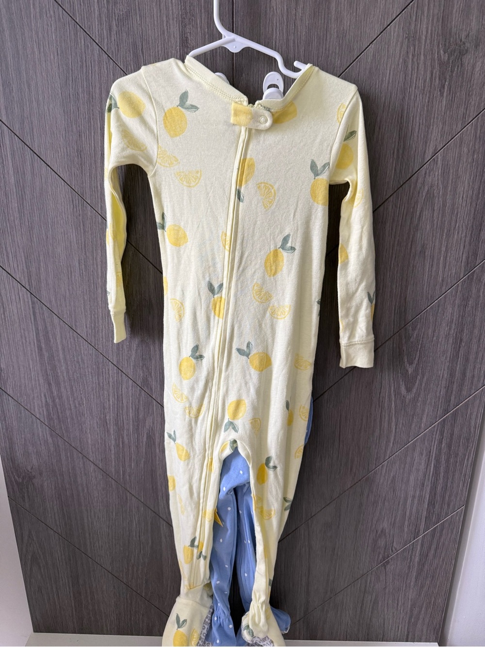 Carter's Yellow and Blue Lemon and Bumblebee Footed One-Piece Sleep n Play